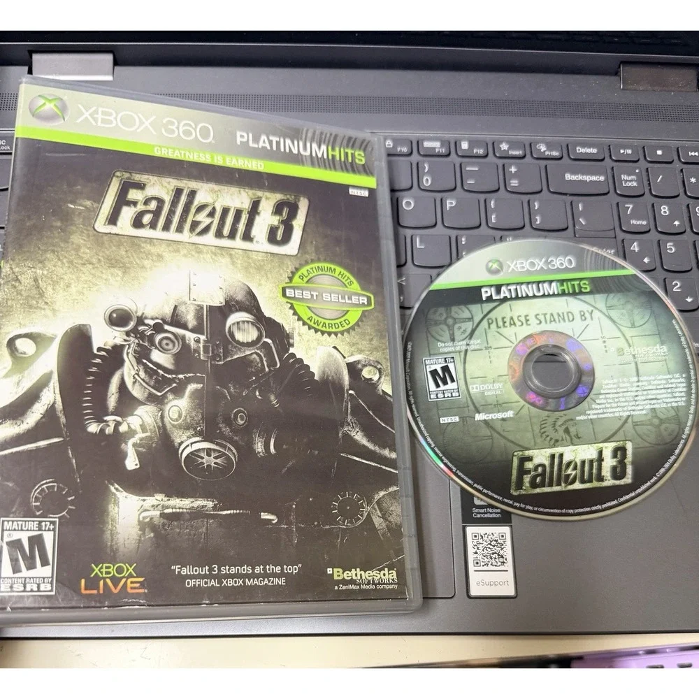 Fallout‎ 3 Microsoft Xbox 360 Platinum Hits Best Seller Bethesda RPG Game