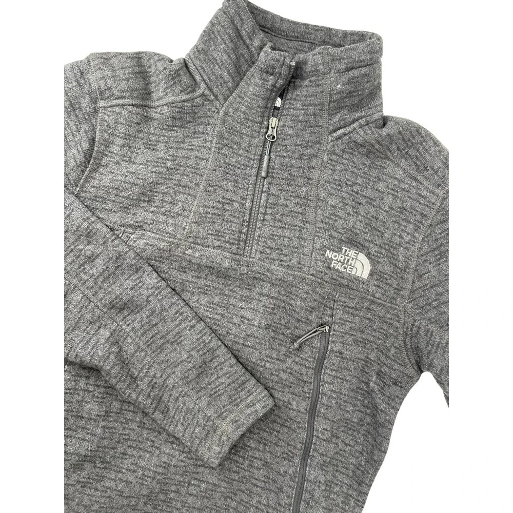 The North Face Mens Gordon Lyons 1/4 Zip Sweater Fleece‎ Pullover Grey Small
