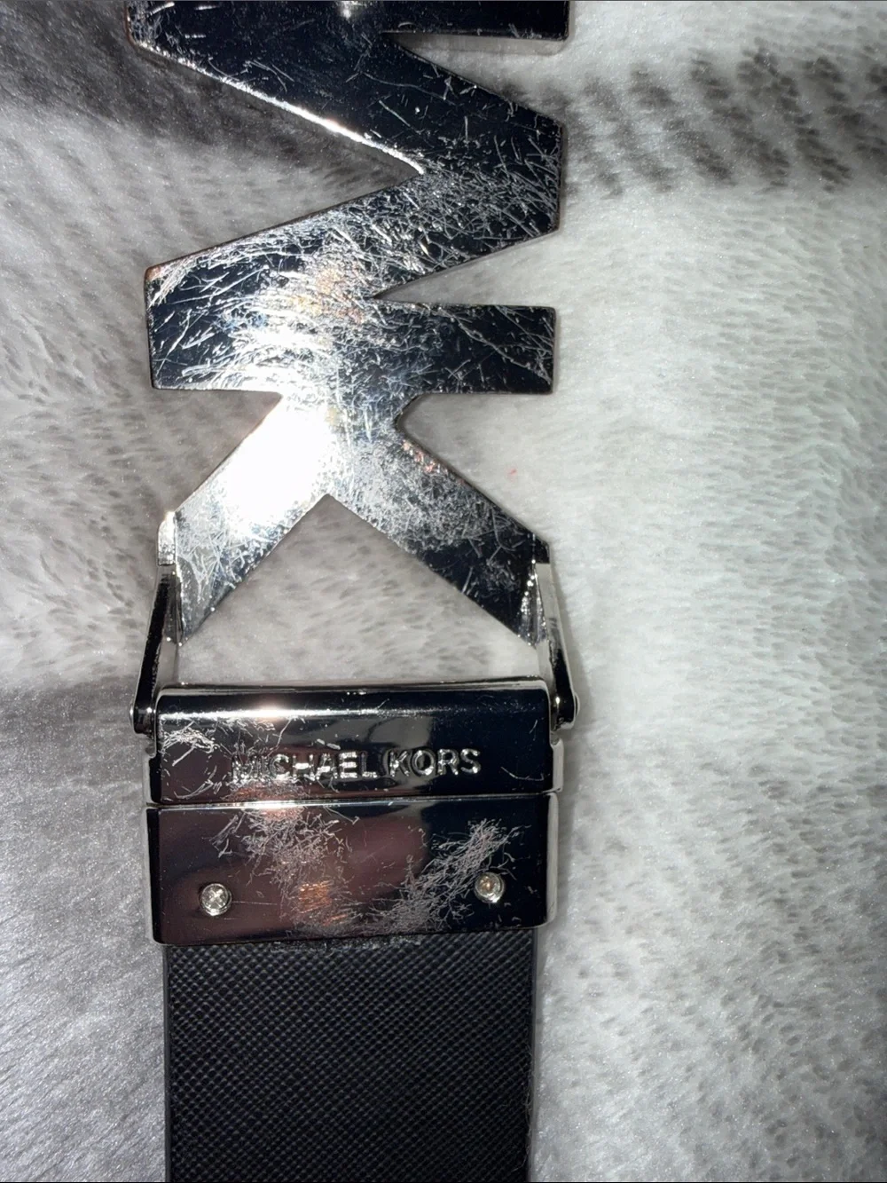 Michael Kors black leather