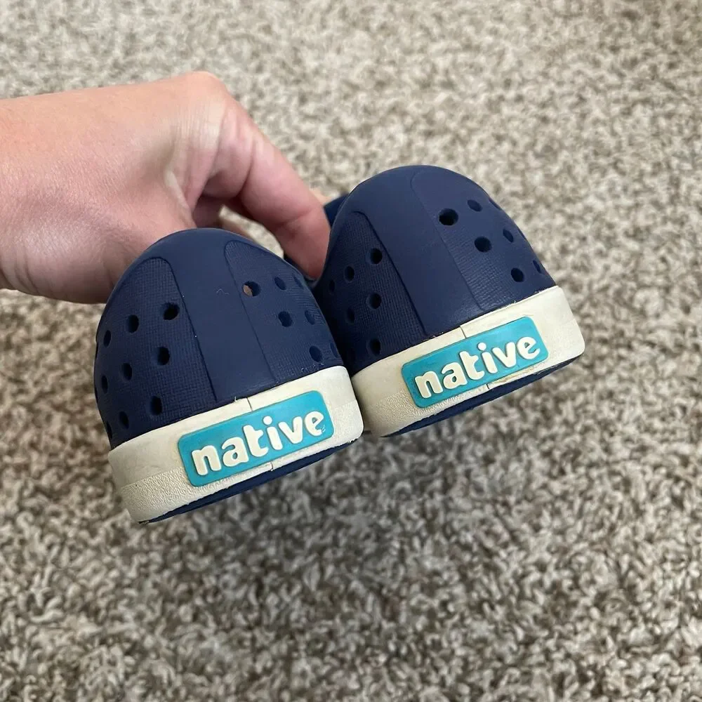 Native navy sandals water