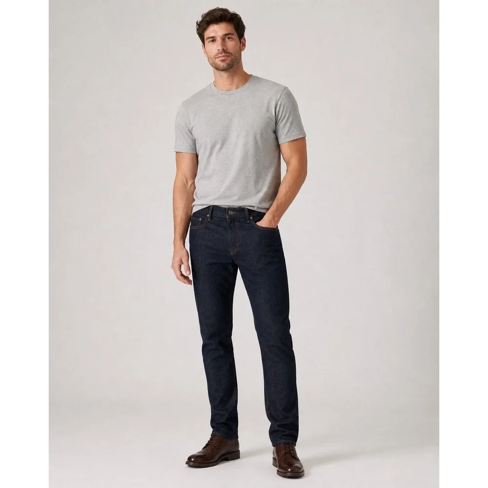 NWT‎ Banana Republic Slim Rinse Denim Mens 35x32 Dark Wash Preppy Minimalist