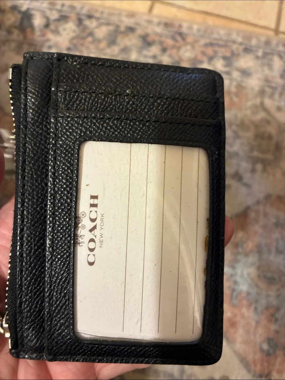 Coach zip card