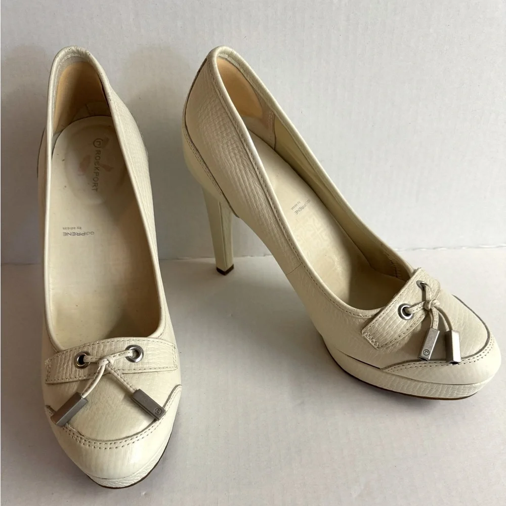Rockport platform leather