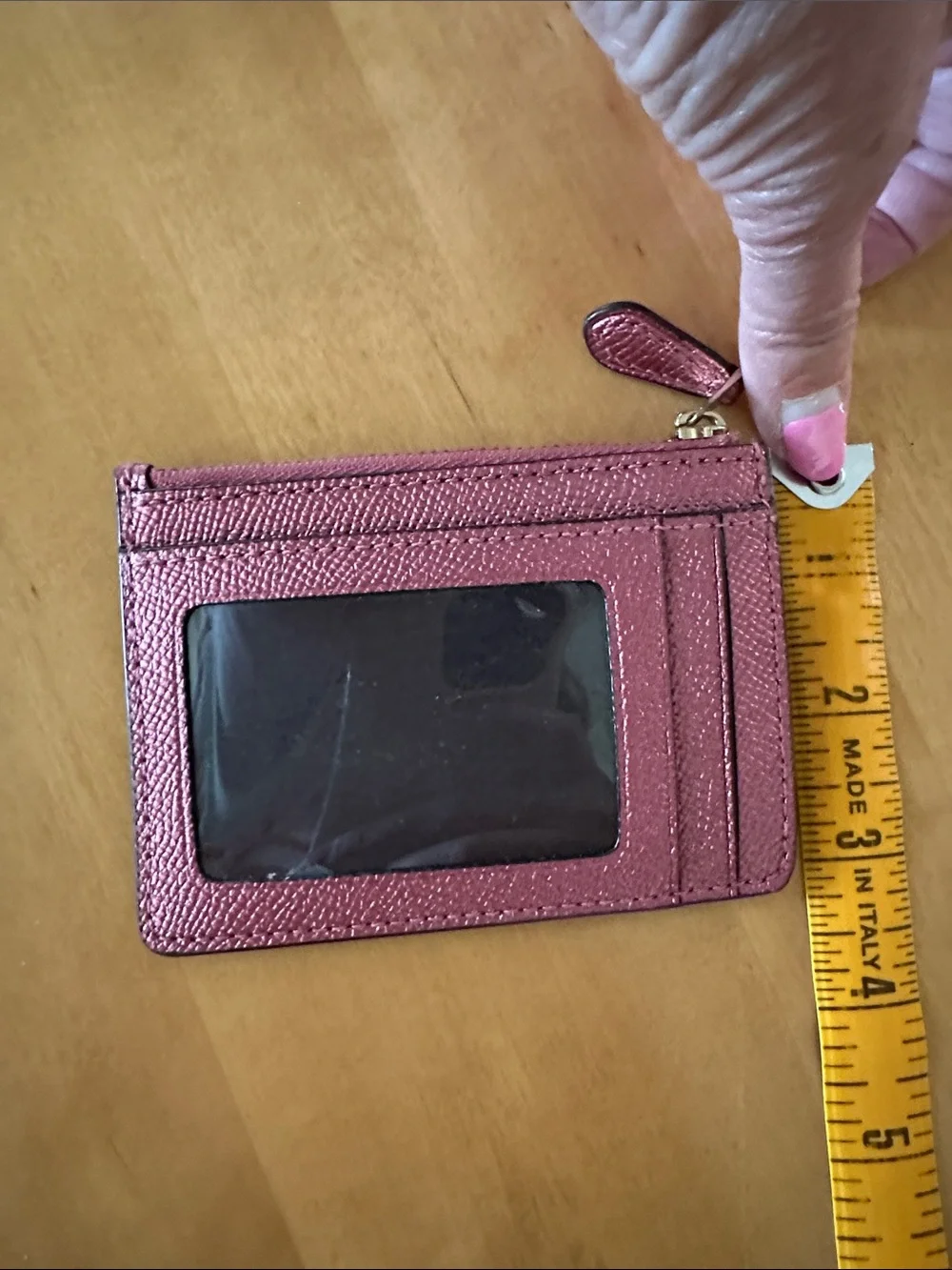 Coach compact zip