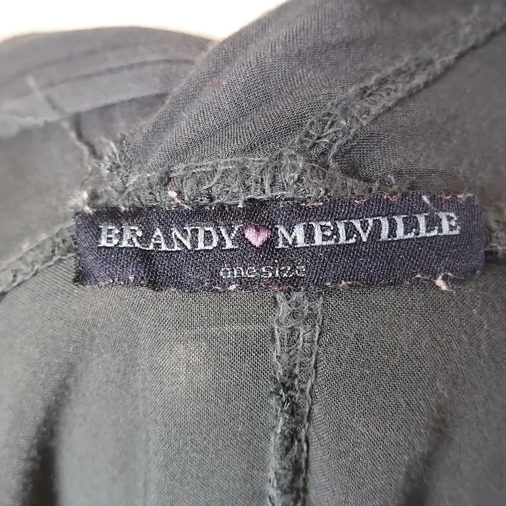 Black Brandy Melville Long Sleeve Button Front Blouse Top