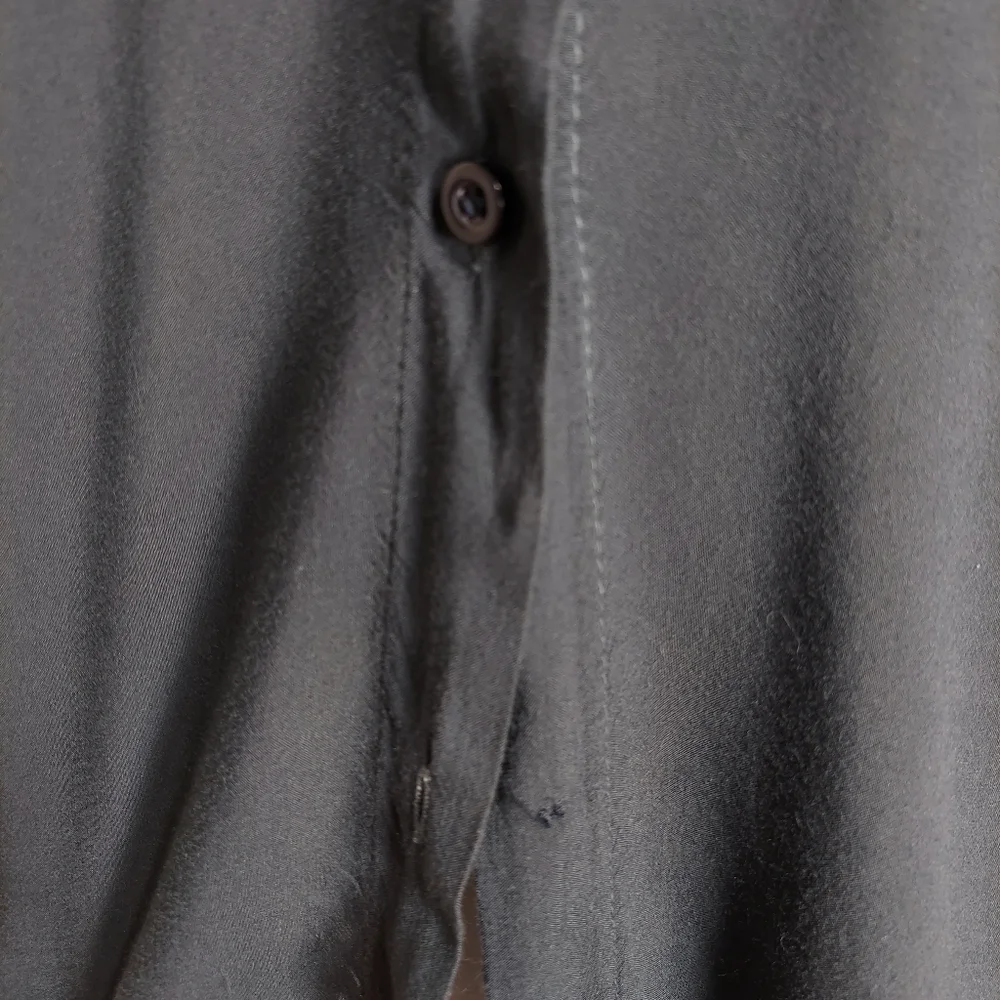Black Brandy Melville Long Sleeve Button Front Blouse Top