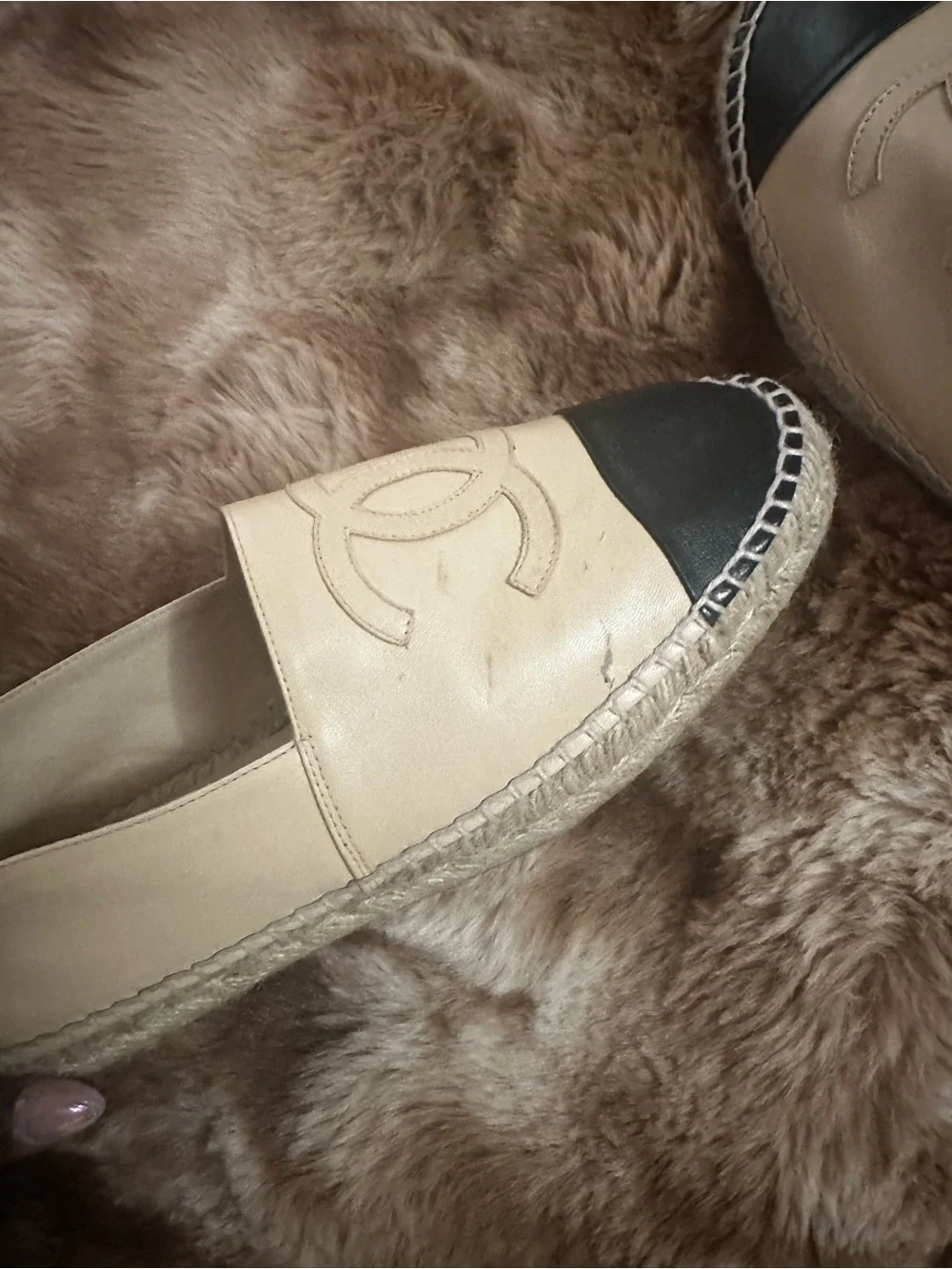 CHANEL authentic leather