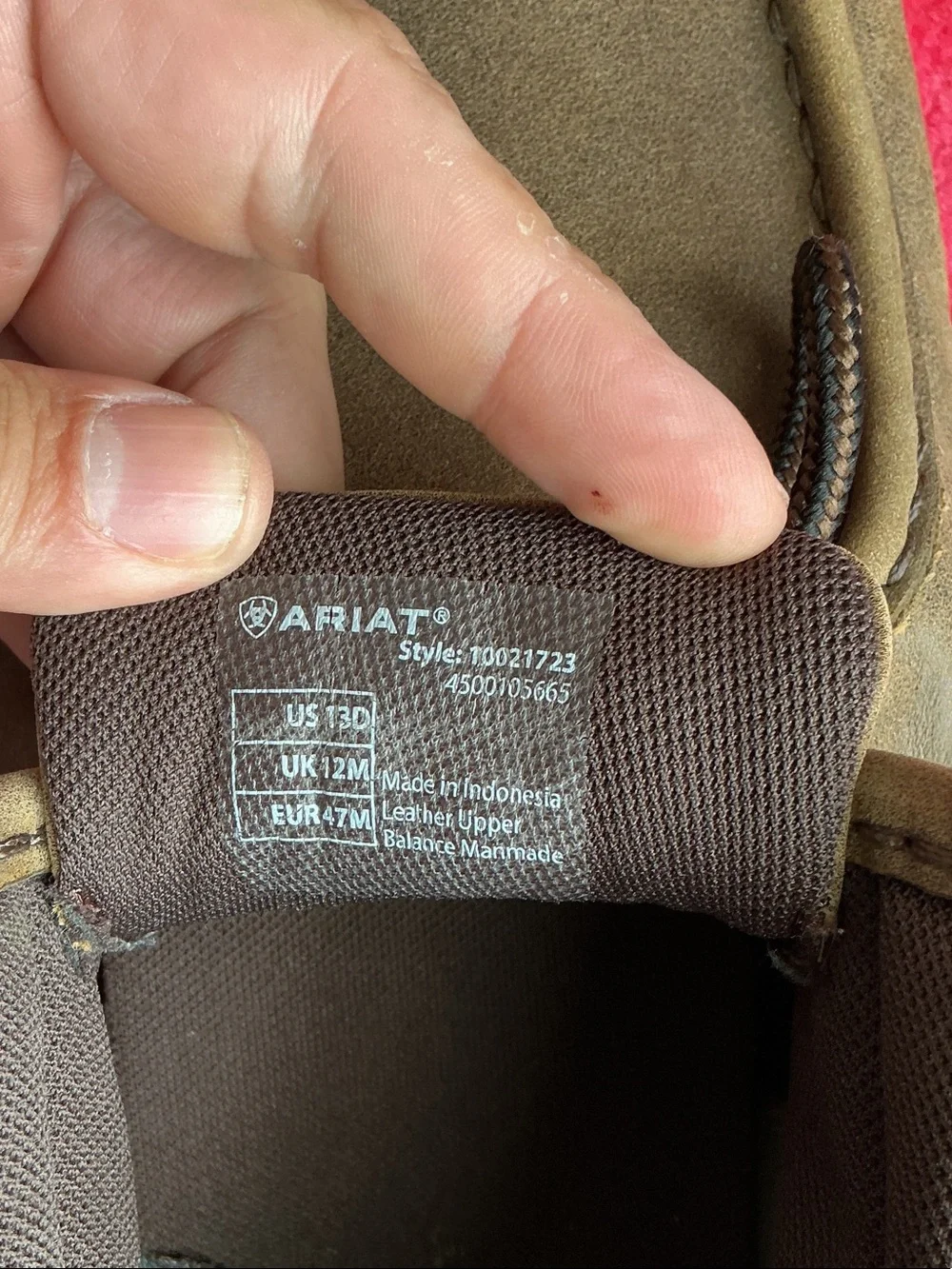 Ariat classic suede