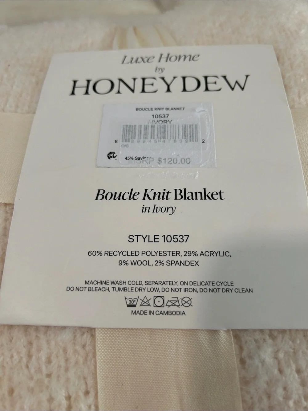 Honeydew USA this box throw