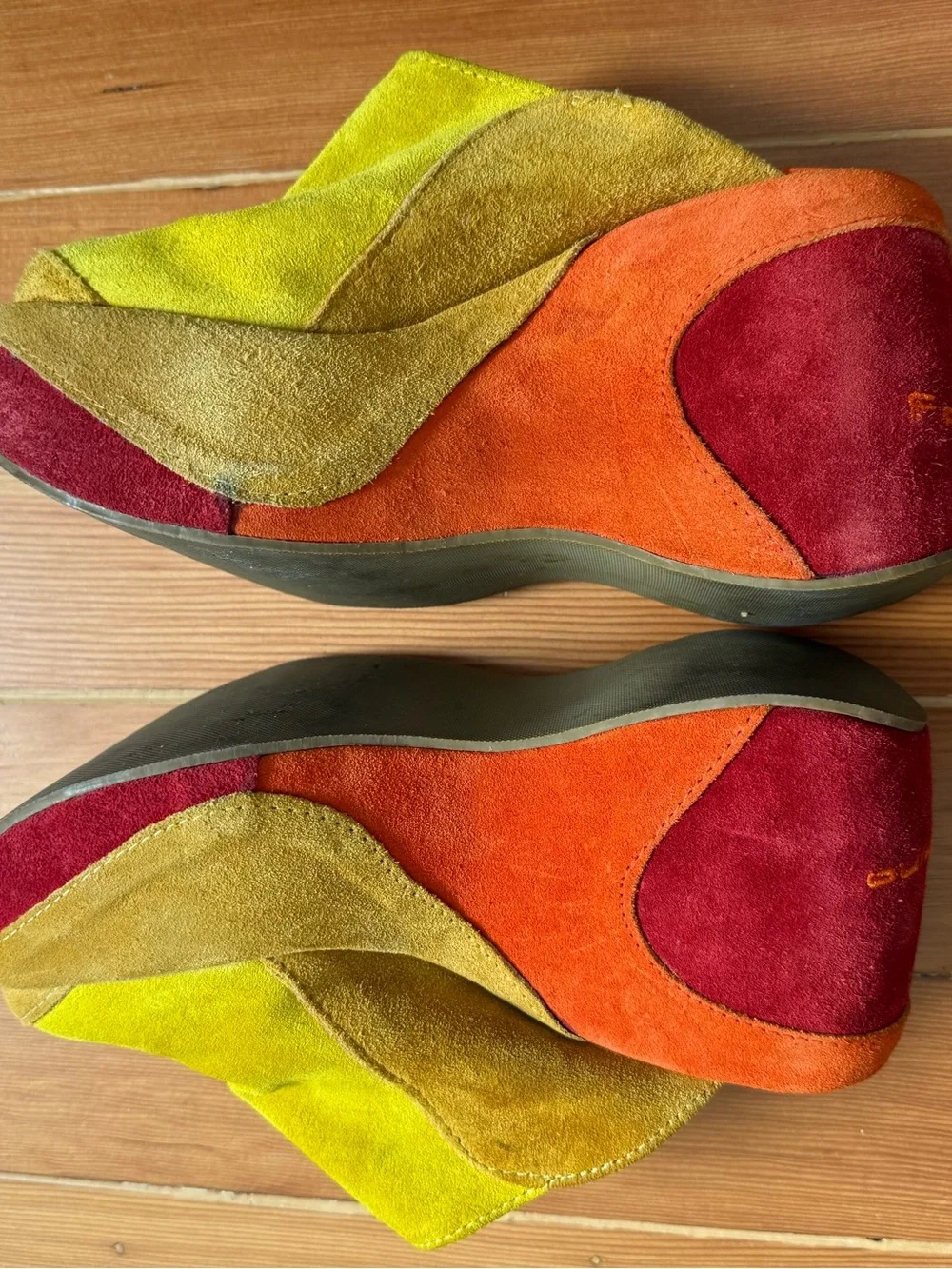 Vintage Y2K Fornarina Platform Mules