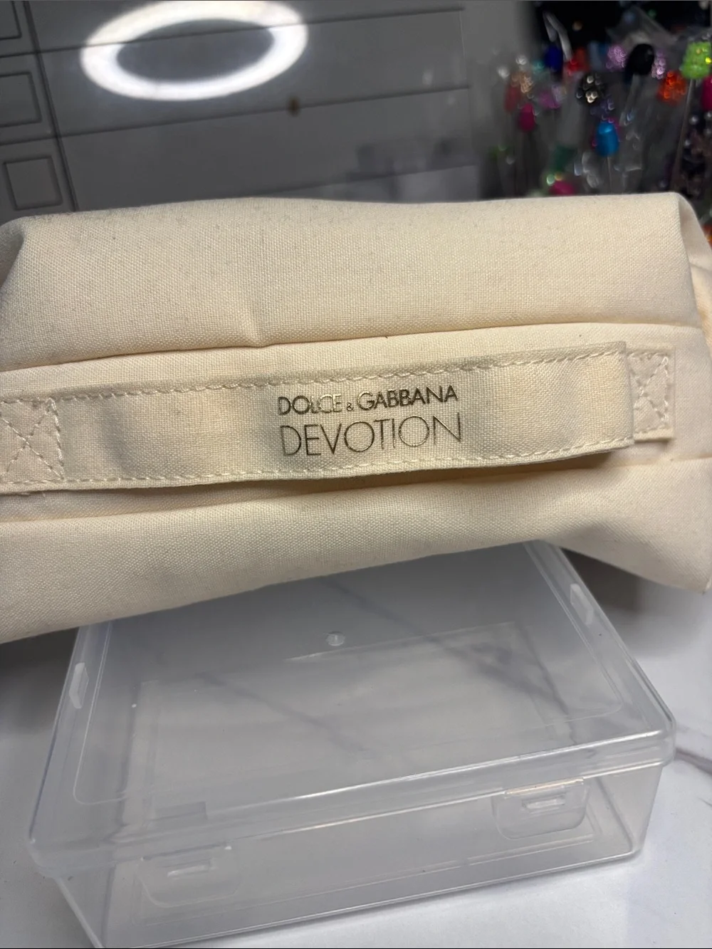 Dolce & Gabbana cream canvas