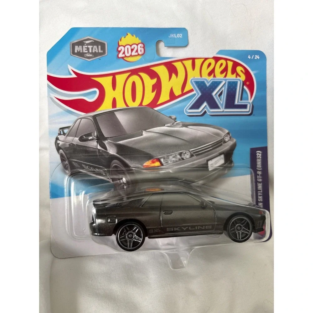 Hot Wheels XL Nissan Skyline GT-R BNR32 Dark Gray Metallic 1:24 Scale JKL02 4/24
