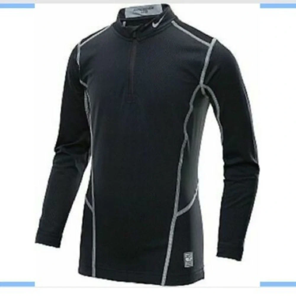 Nike Pro Combat Dri-Fit‎ Hyperwarm Lite quarter zip Large
