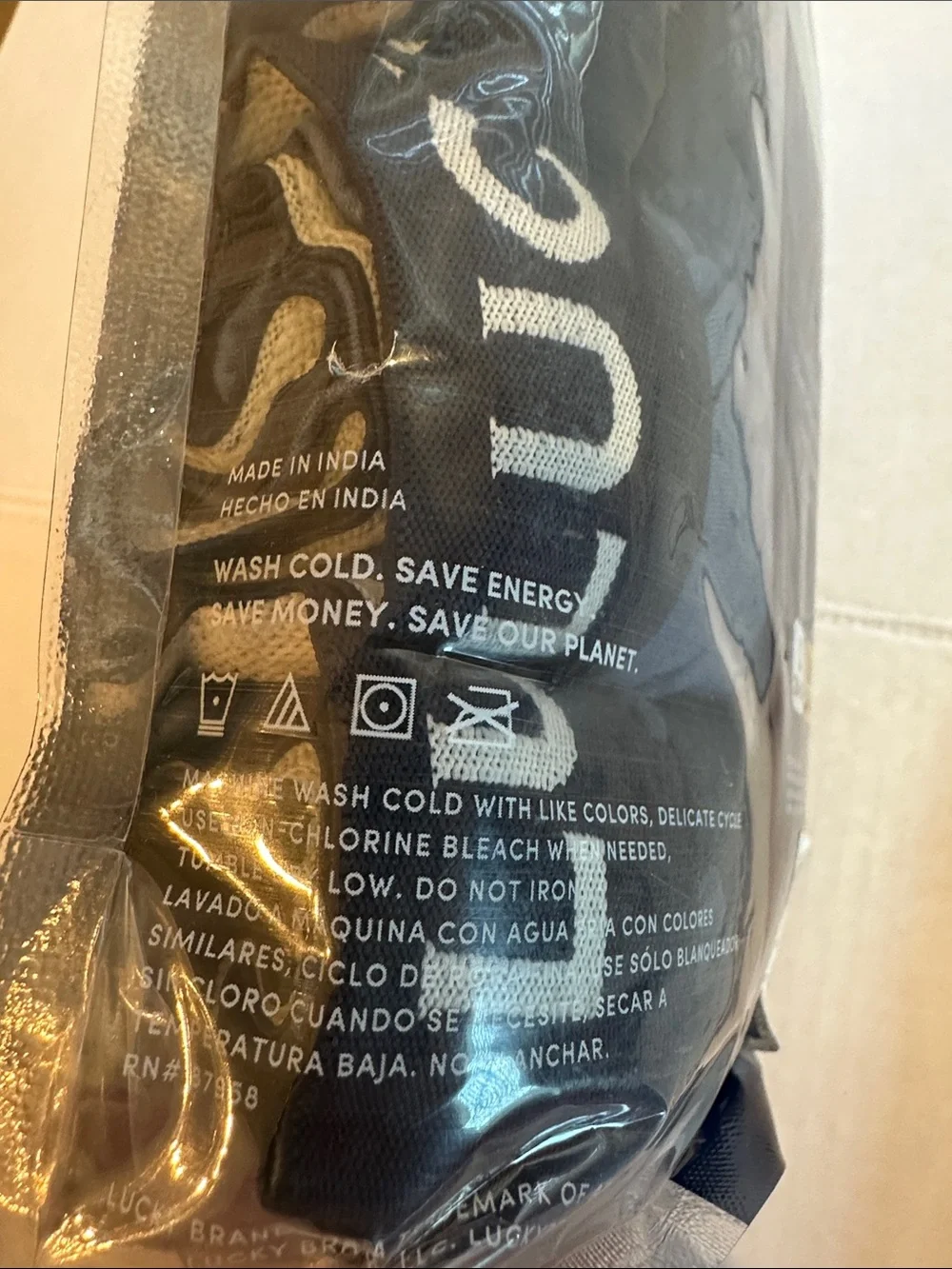 Lucky Brand Men’s 4-Pack Boxer Briefs - Navy, Light Blue & Gray- New, sealed