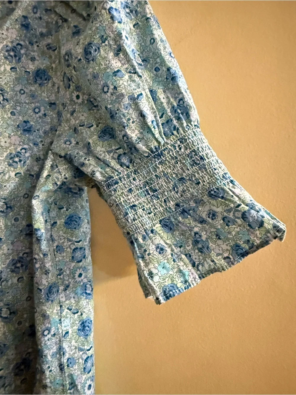 J Crew Puff-sleeve top in Liberty® Amelie floral, small
