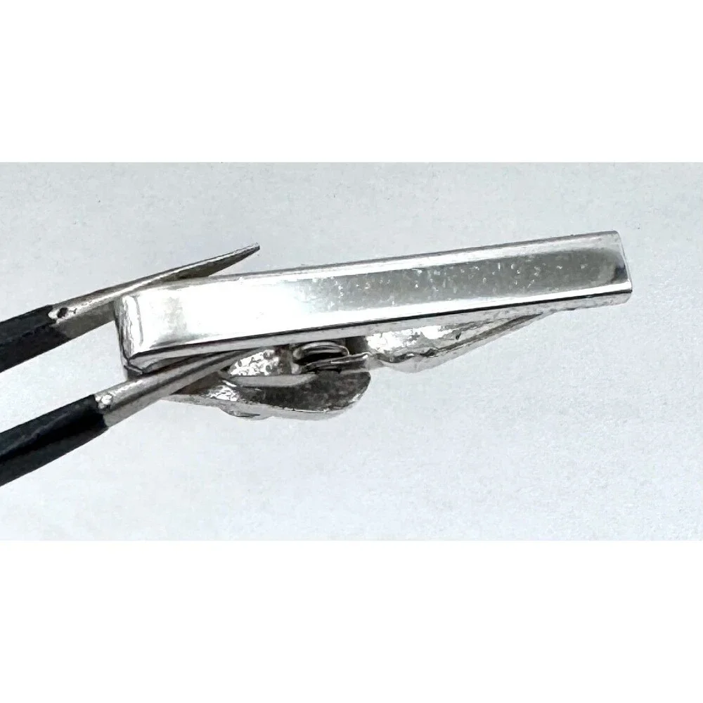 Swank Silver Tone Tie Clip Vintage Men's Fashion Jewelry Silvertone Suit&Tie