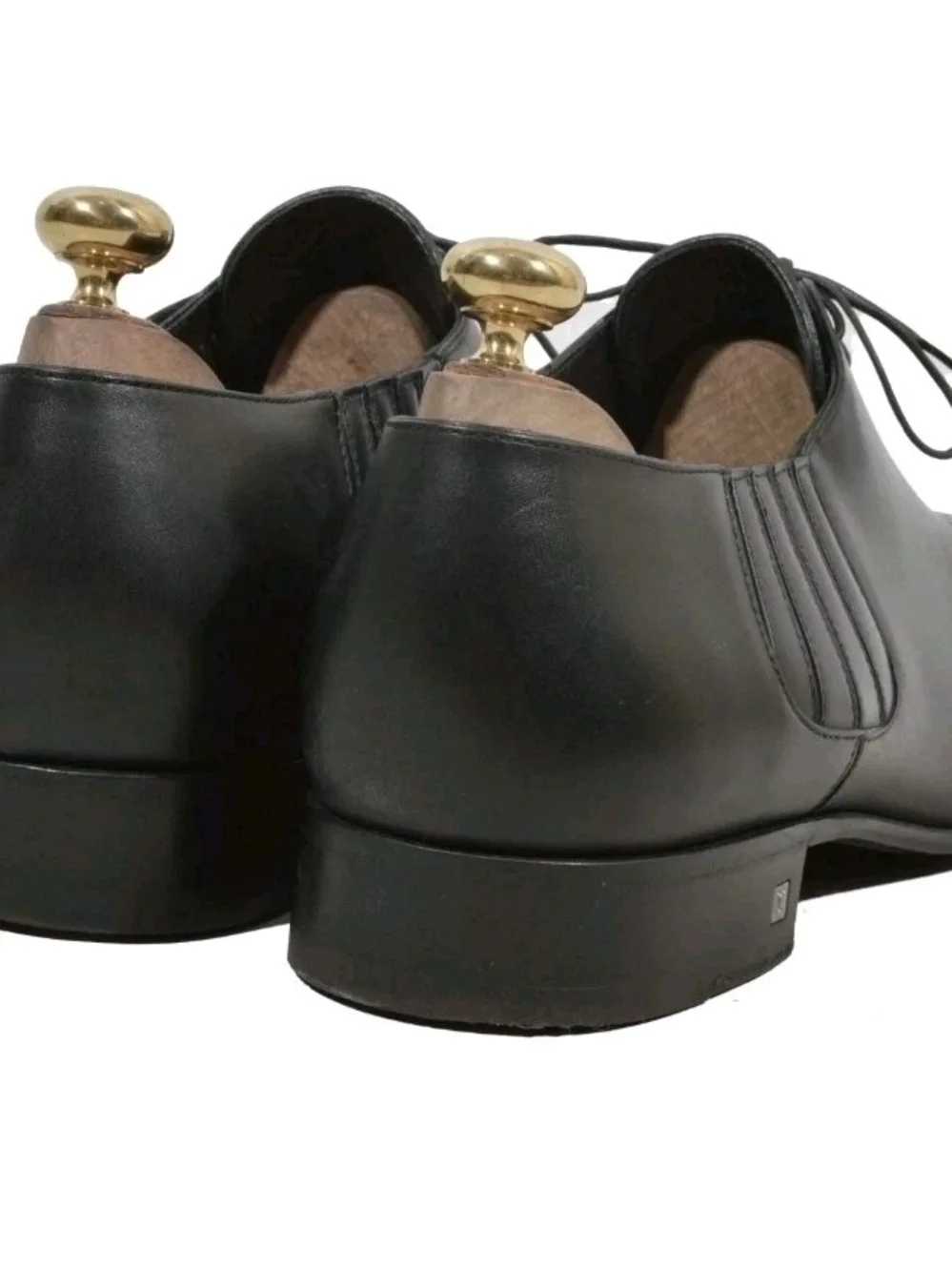Louis Vuitton Black Leather Cap-Toe Oxford Dress Shoes 11UK/12US