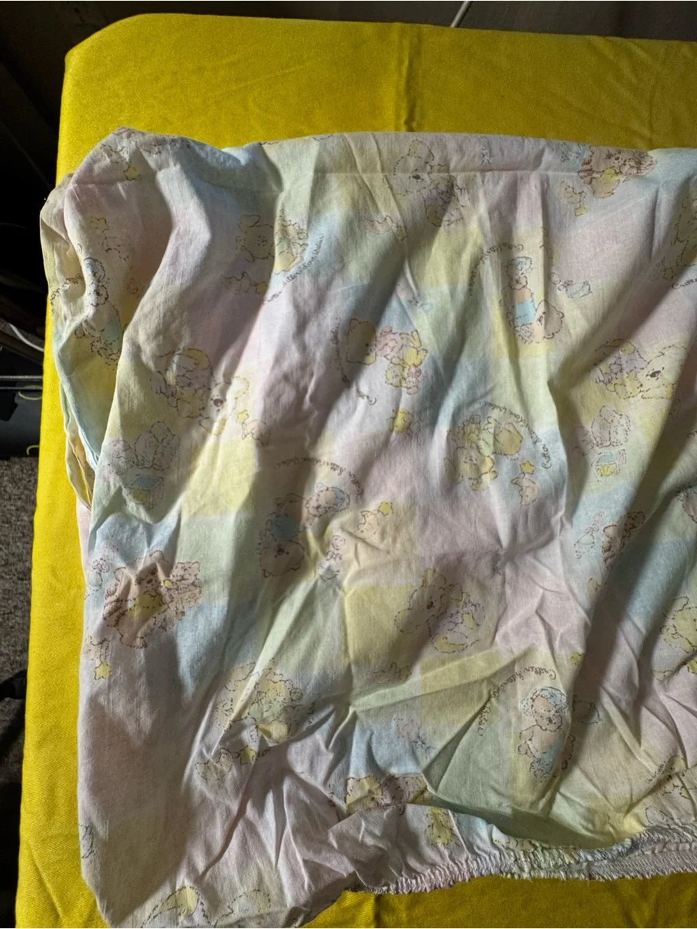 Vintage crib sheet
