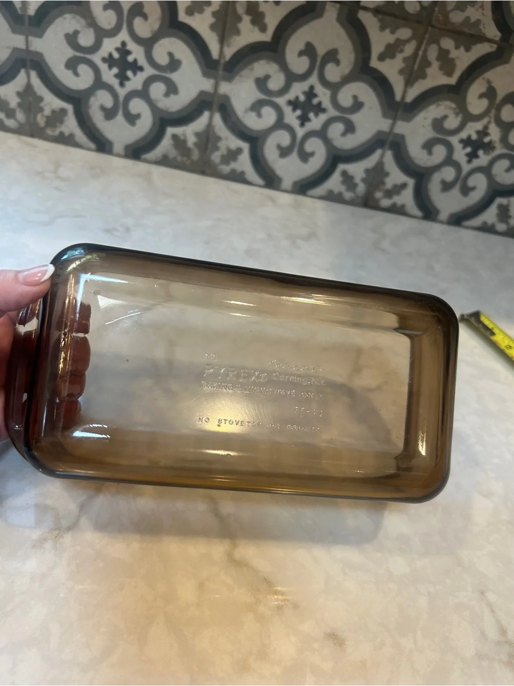 Pyrex classic amber