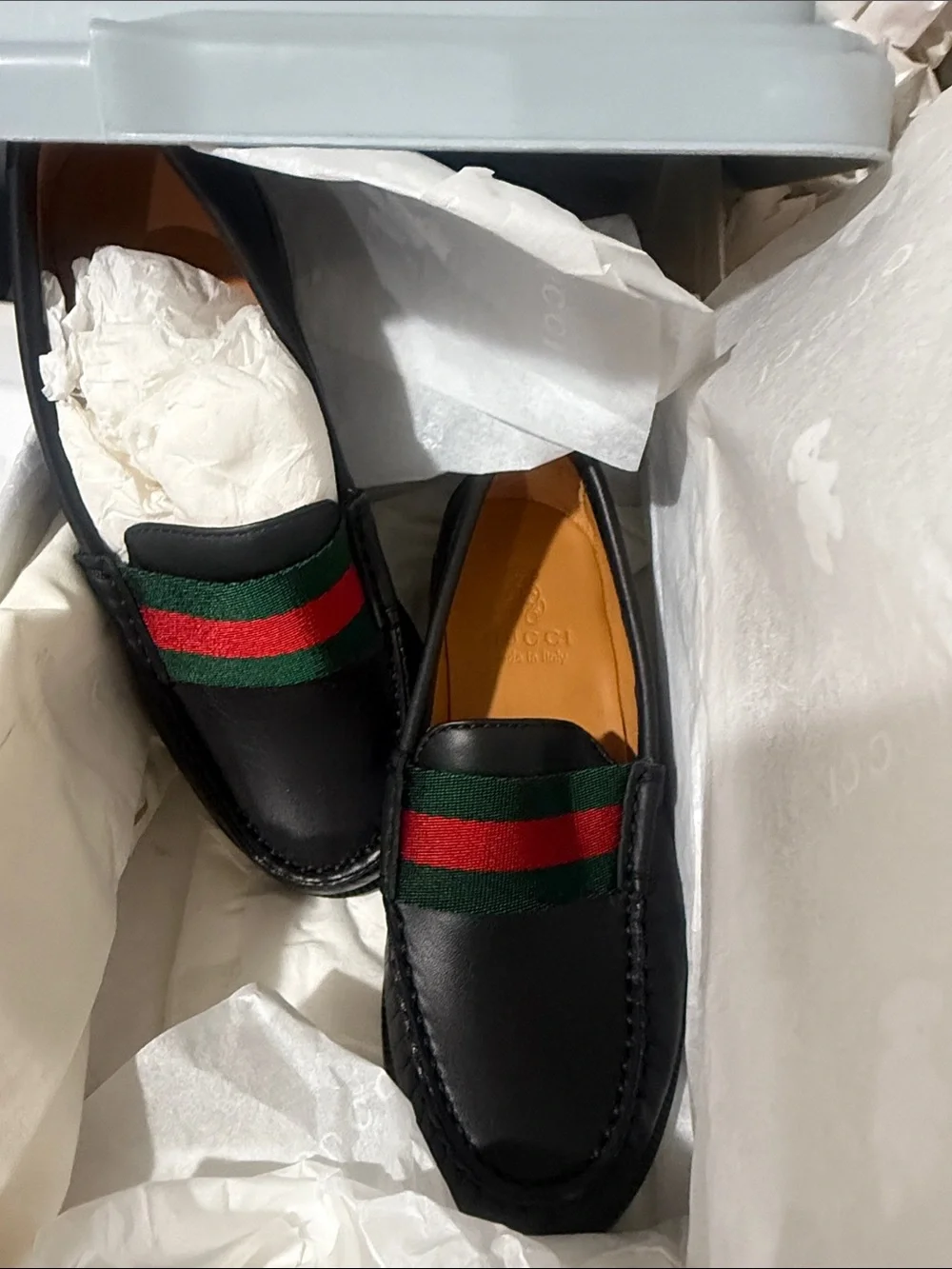 Gucci black leather