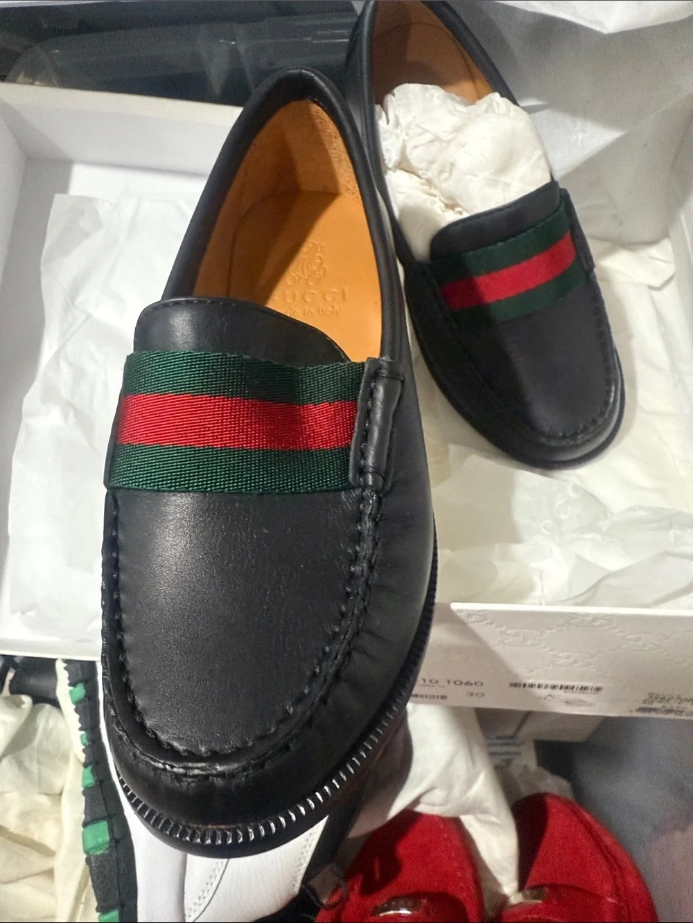 Gucci black leather