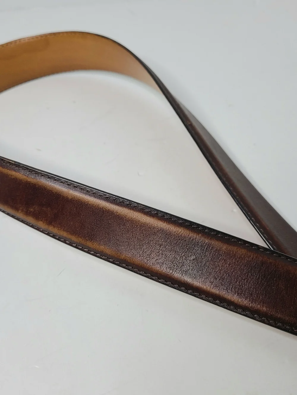 Magnanni Made In Spain Distressed Genuine Leather Belt