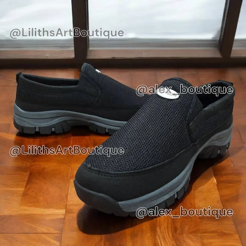 Slip-on Canvas Loafers Sport Shoes(F029)-Size 8.5 for Men
