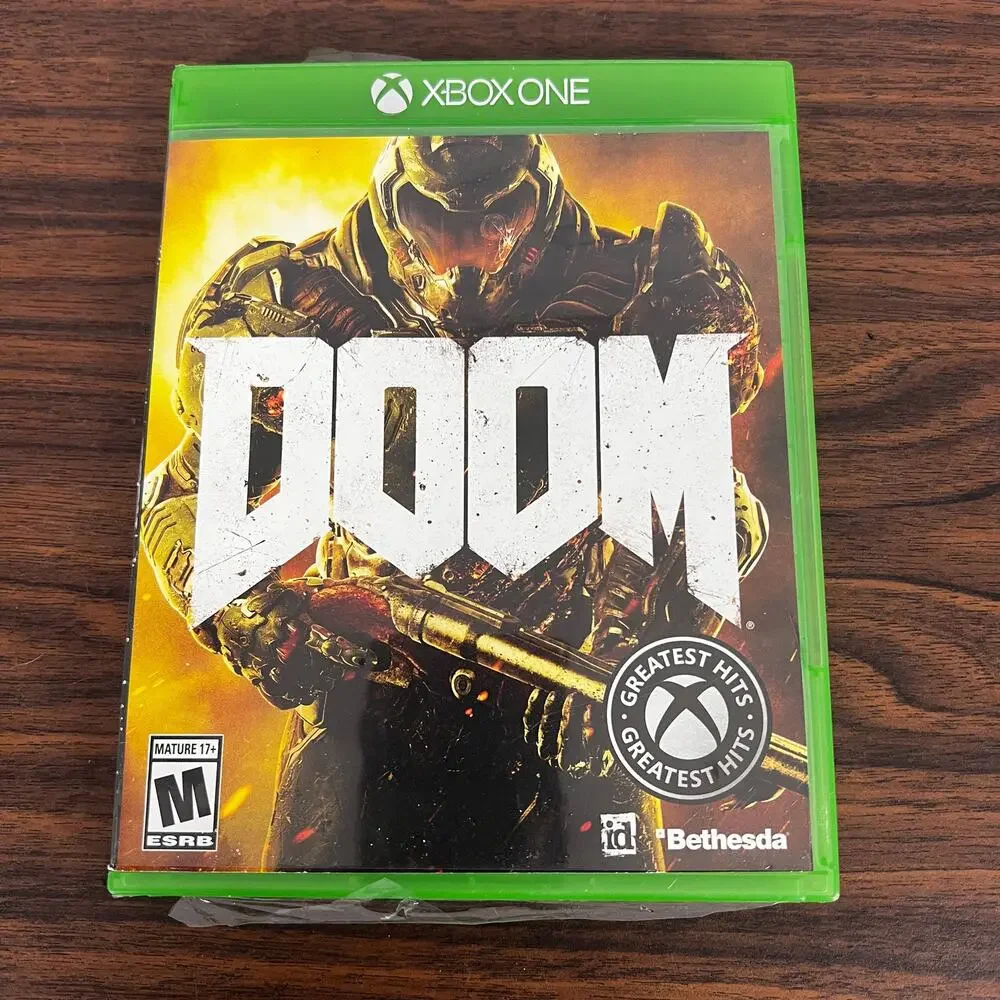 Xbox One Doom Greatest Hits CIB Complete In Box Video Game