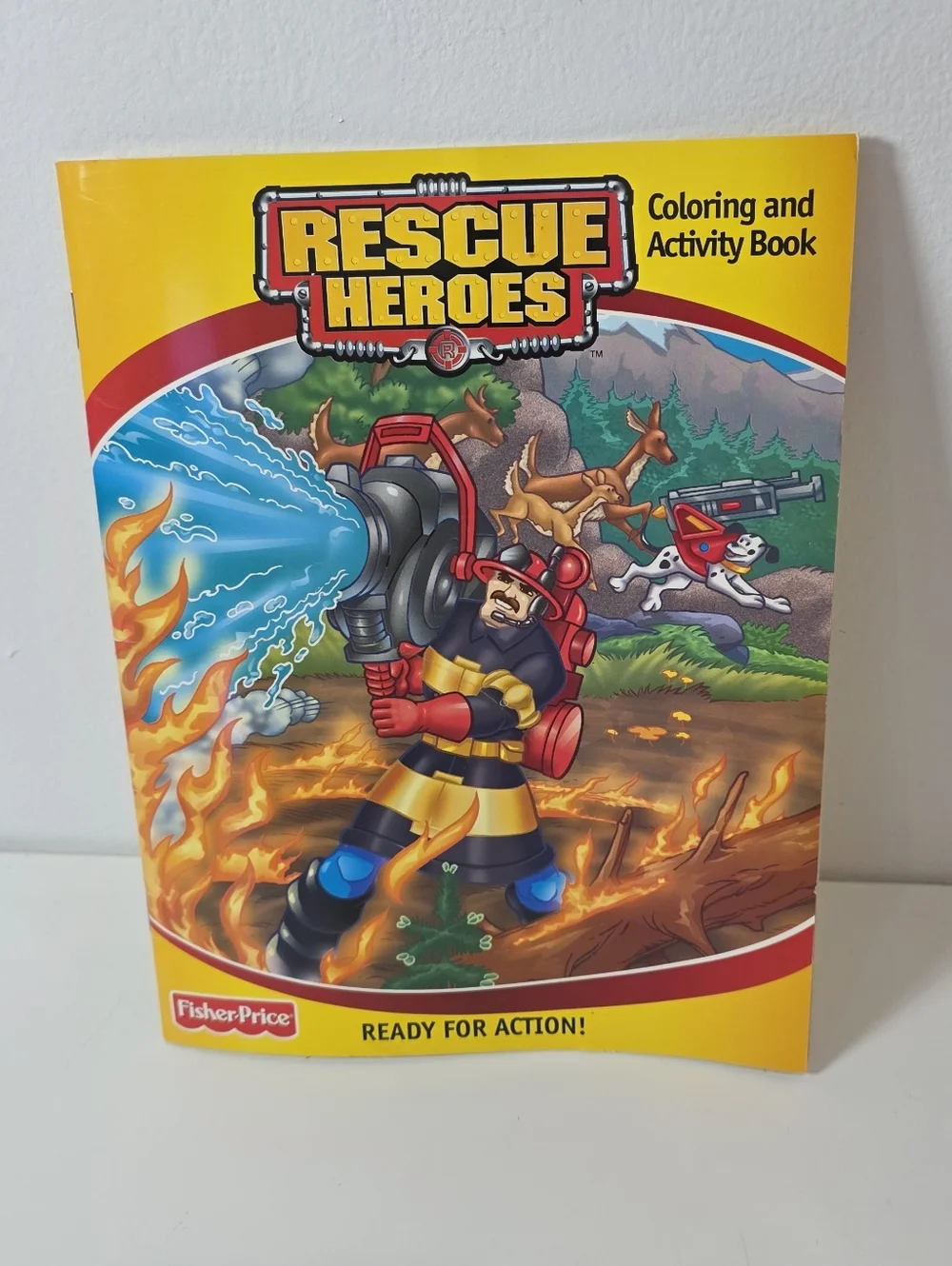 Vintage Fisher-Price Rescue Heroes Coloring and Activity Book