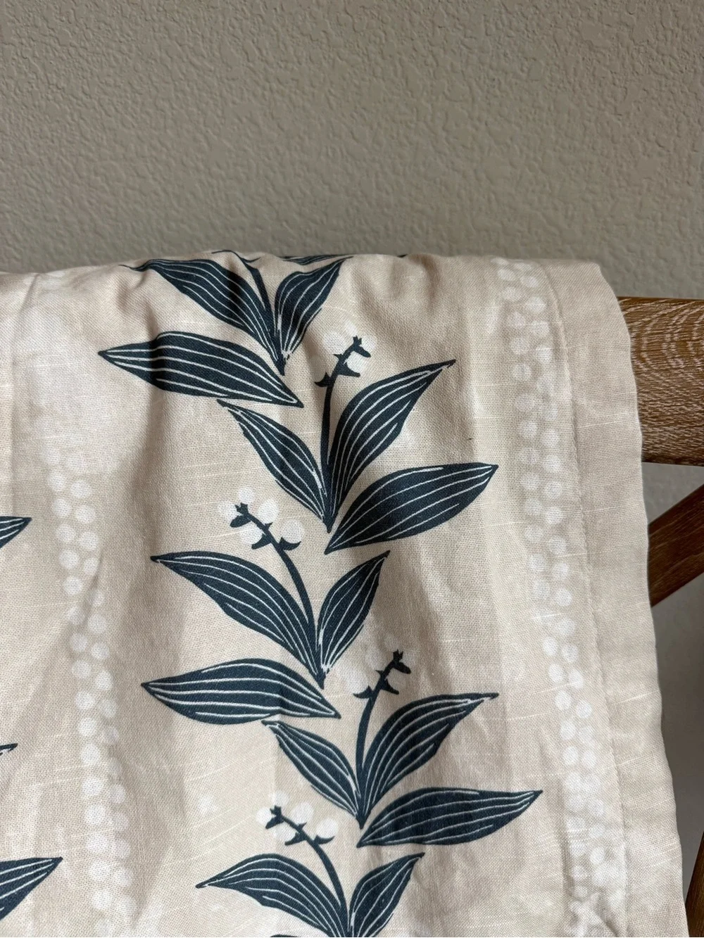 Anthropologie Calista Screen-Printed Floral Curtain
