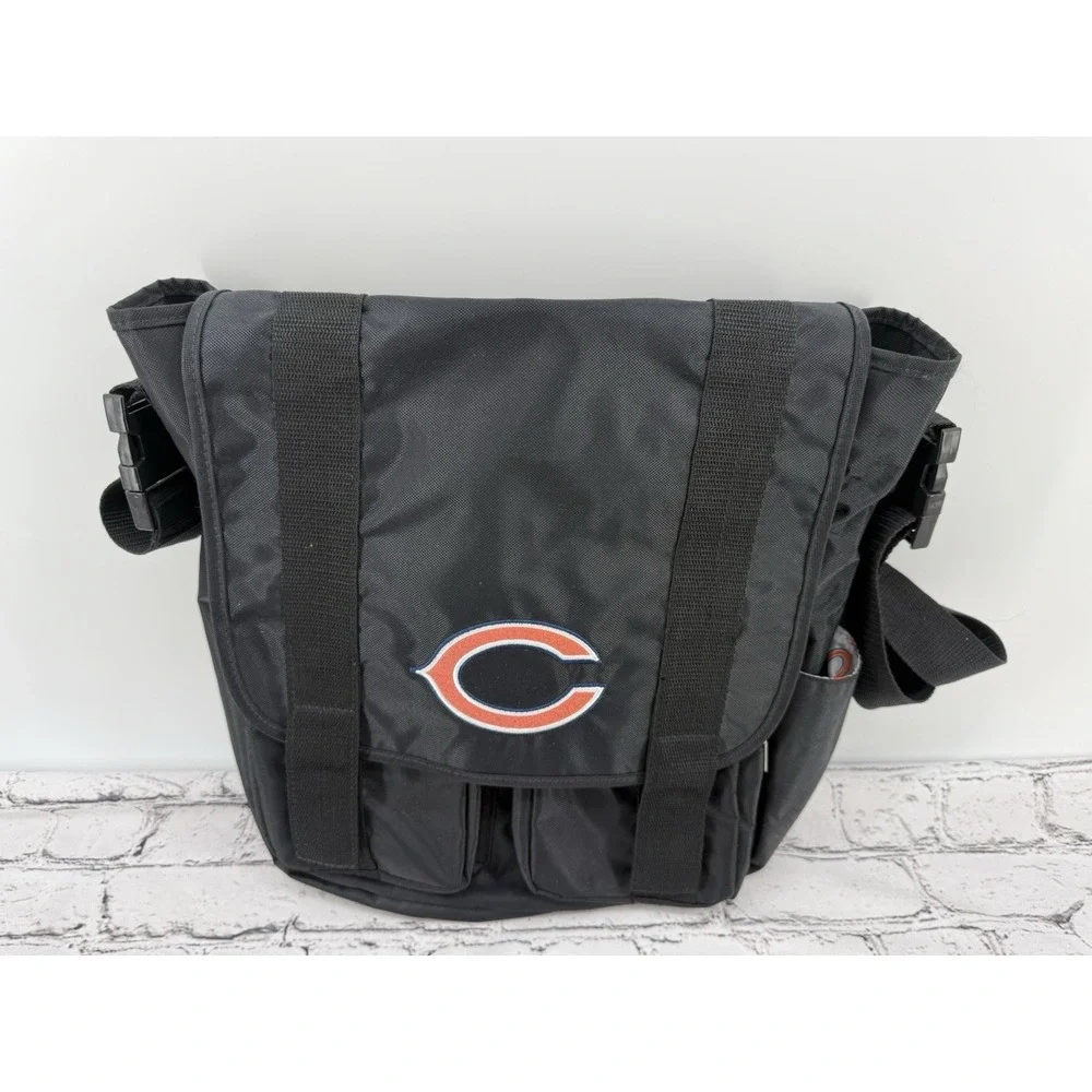 NFL Chicago Bears Diaper‎ Changing Bag Official License Black Logo