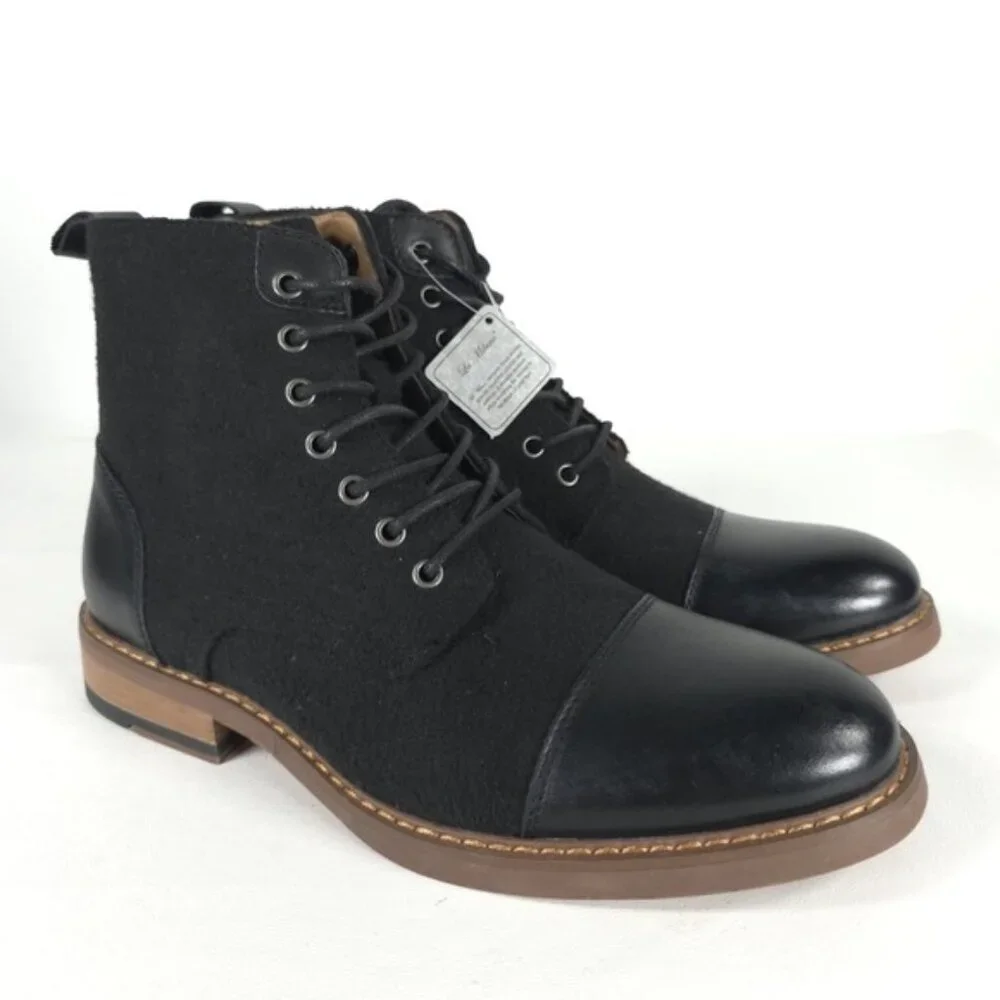 LA MILANO Men's STANCE‎ II GENUINE LEATHER UPPER B51712-1 Oxford Boots Size 7