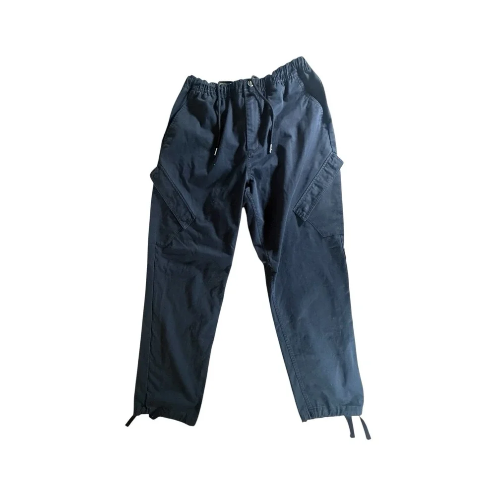 Jordan Cargo Pants Adult Large Black Flight Stretch Drawstring Mens