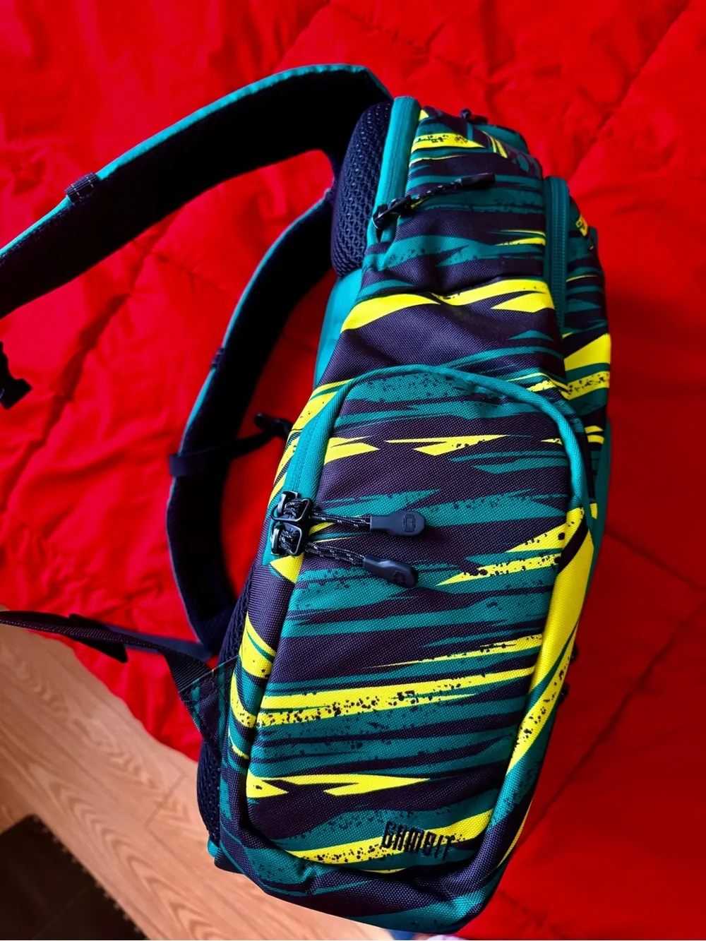 Aston Martin green backpack