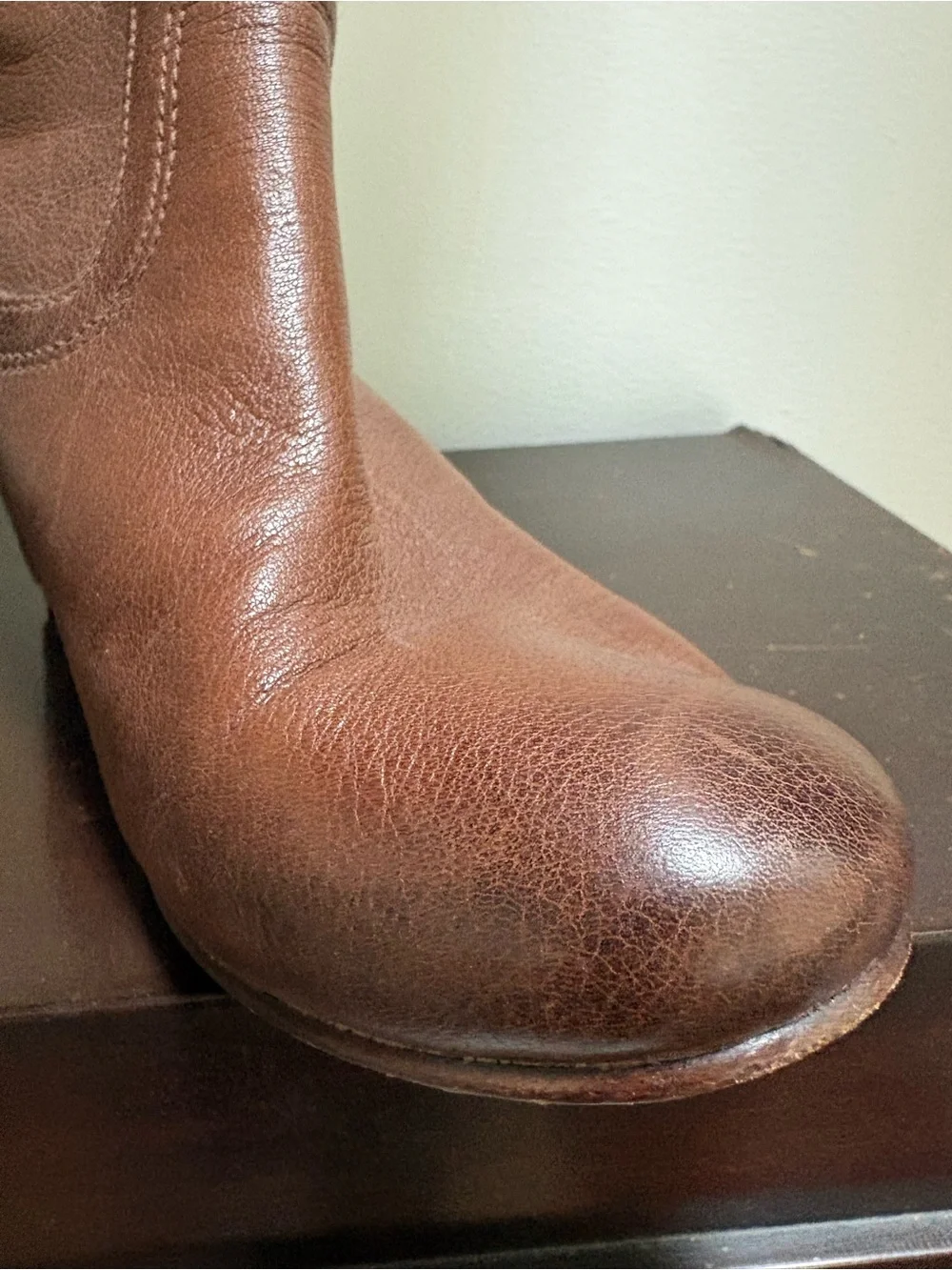 Frye soft cognac