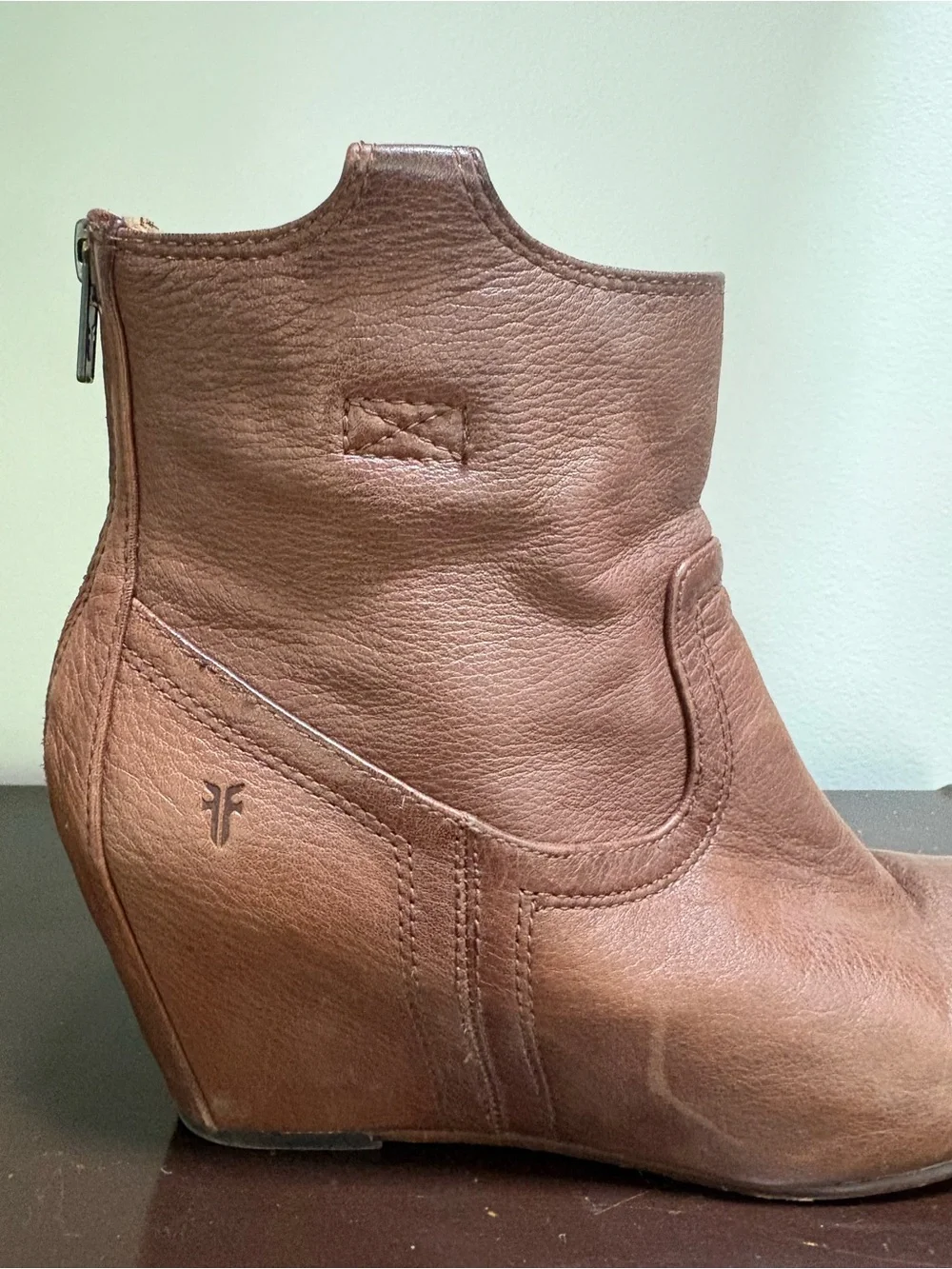 Frye soft cognac