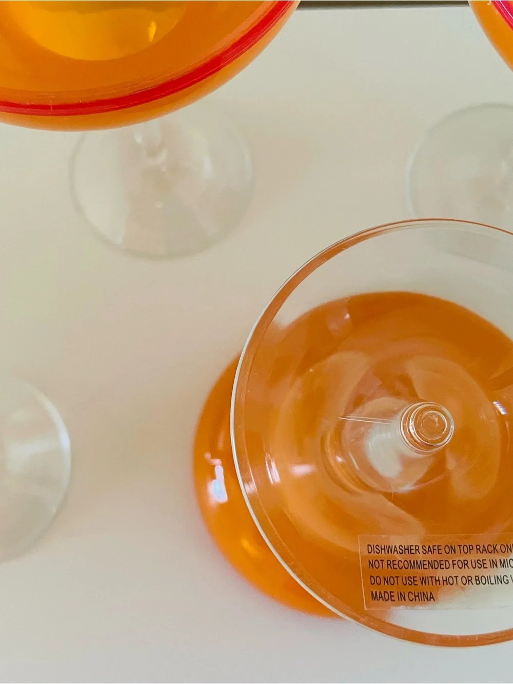 Crate&Barrel vibrant orange