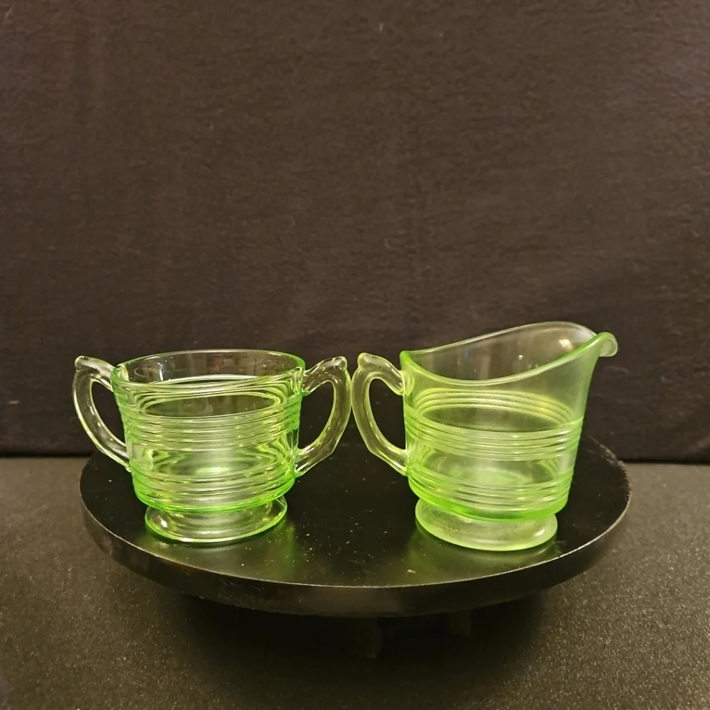 Uranium Green Glass this vintage