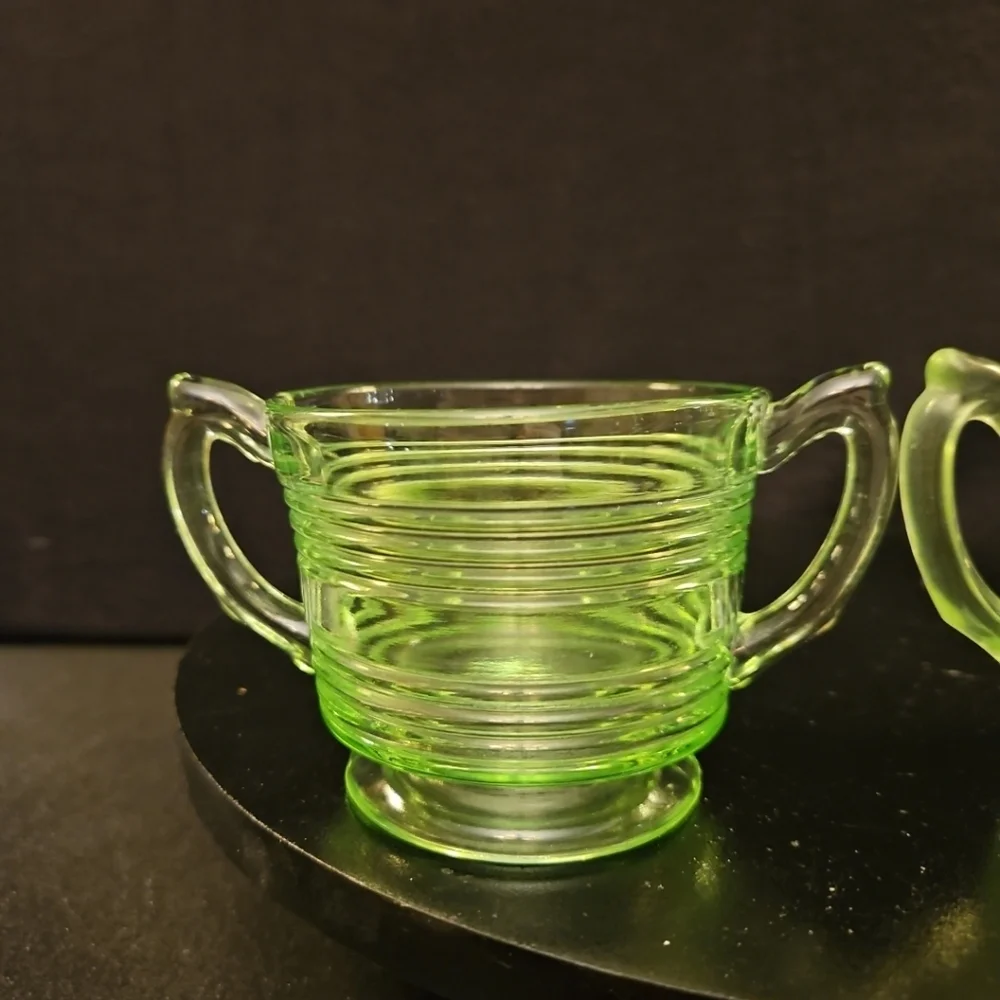 Uranium Green Glass this vintage