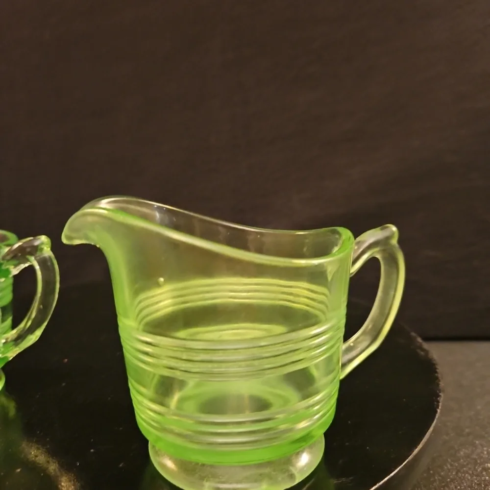 Uranium Green Glass this vintage
