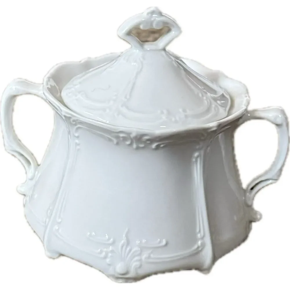 Vintage Tirschenreuth Germany Porcelain Creamer & Sugar‎ Bowl Set