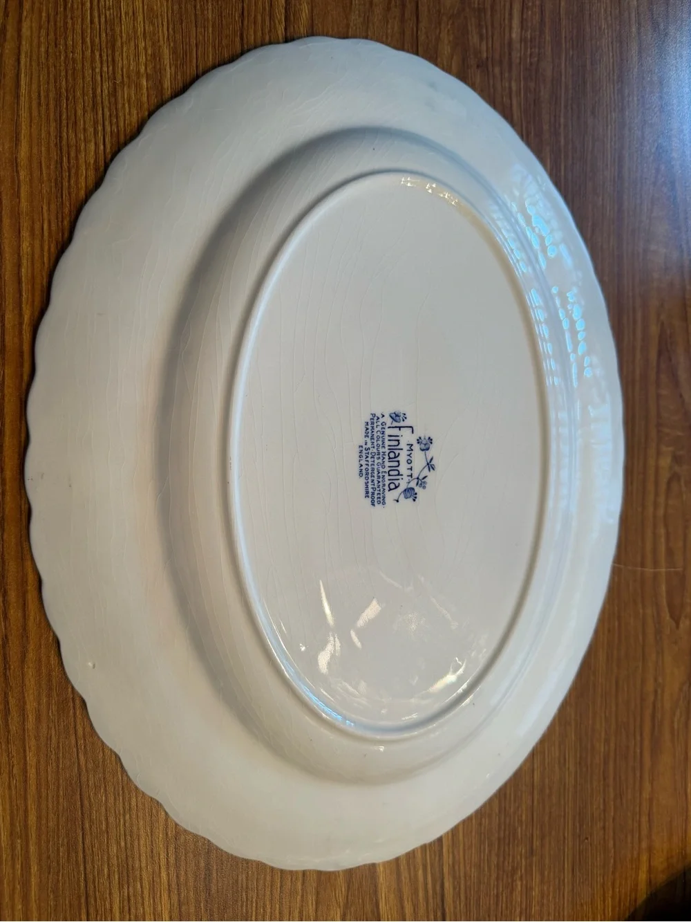 Vintage Finlandia 14” Oval Serving Platter  by MYOTT STAFFORDSHIRE