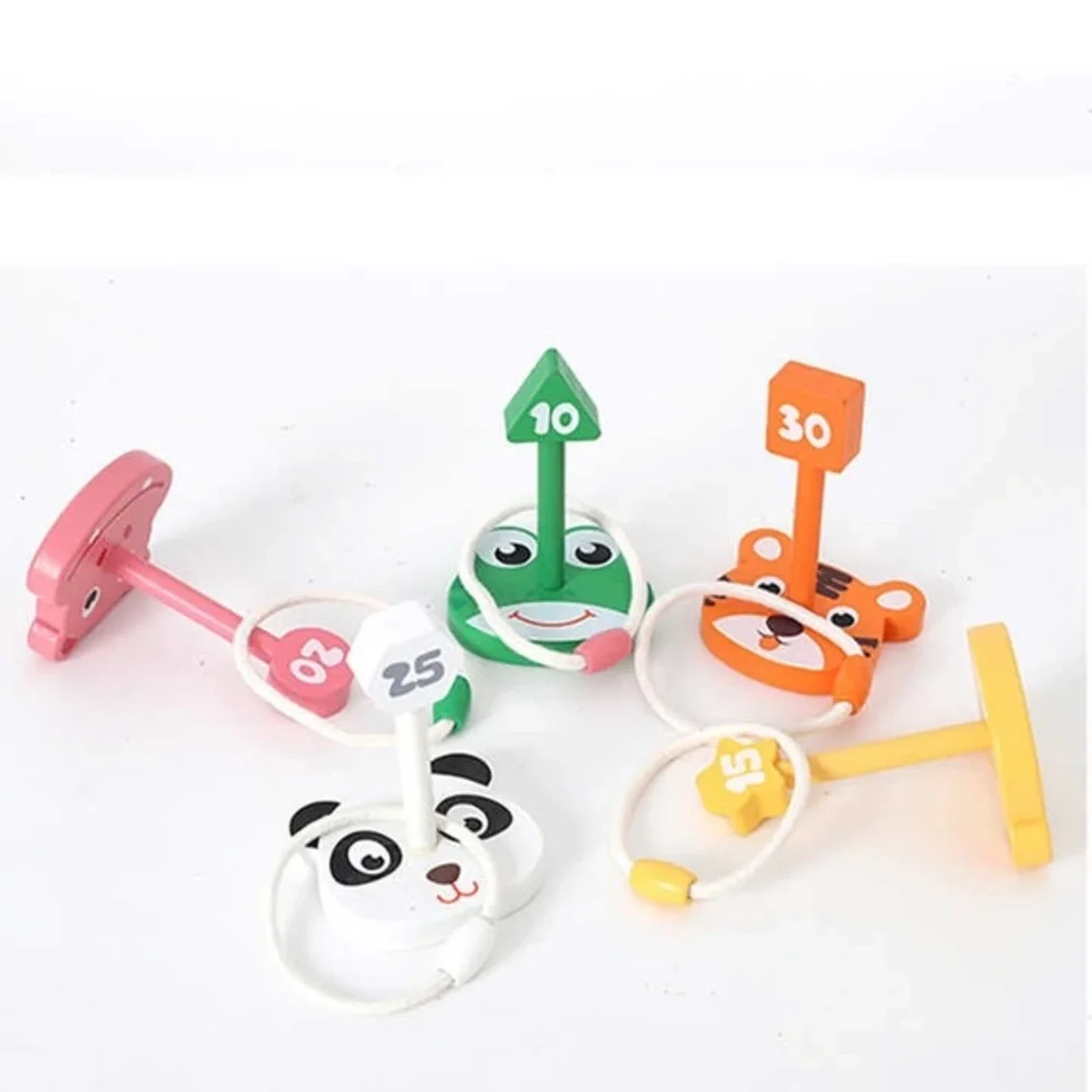 animal ring Montessori Educational Stacking Wooden Toy for kids