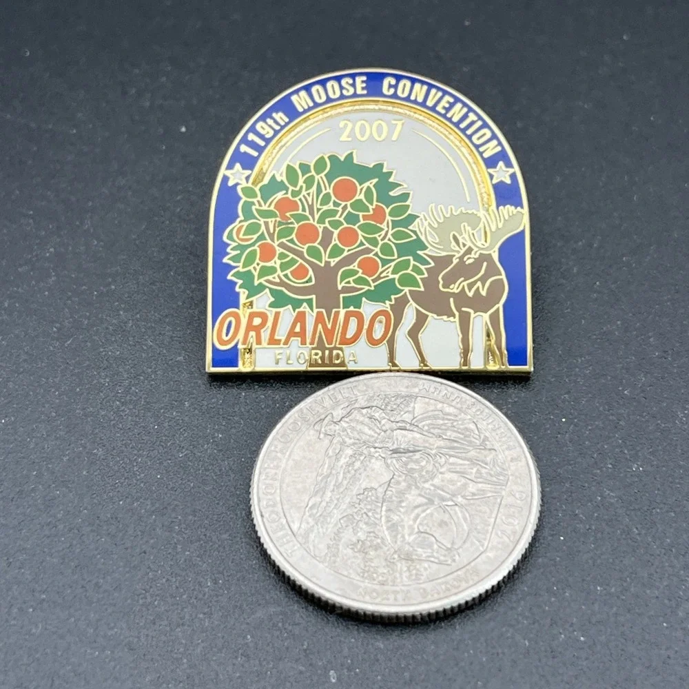 2007 119th Moose Convention Orlando Florida Lapel‎ Hat Pin