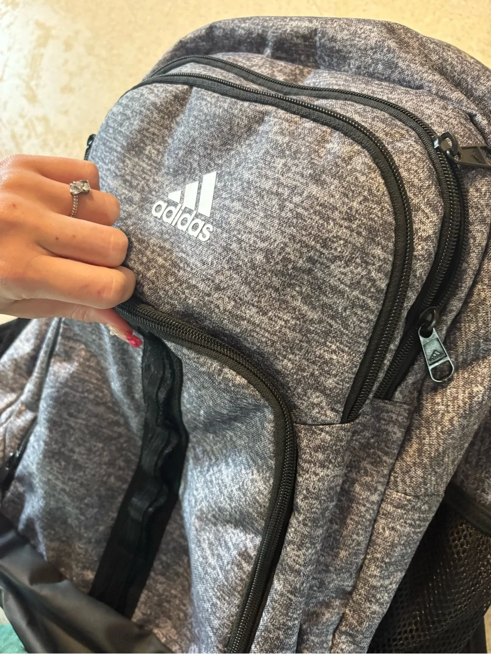 adidas backpack gray
