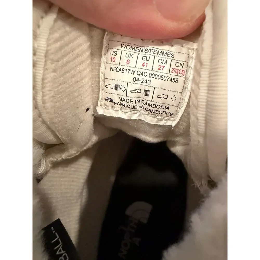 The North Face ThermoBall Winter Boots Womens Multi Waterproof Lace-Up WP Sz 10