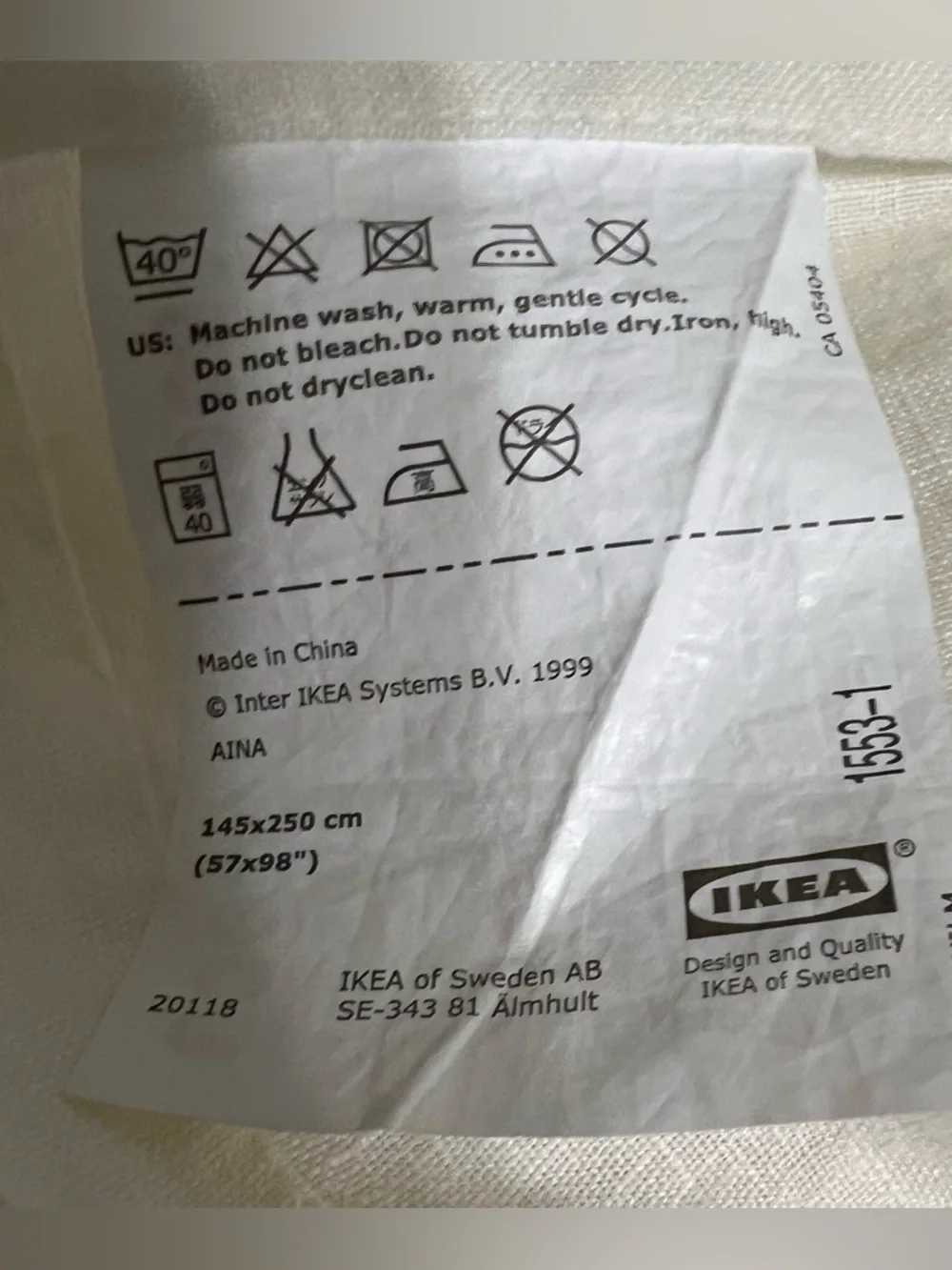 IKEA top drape