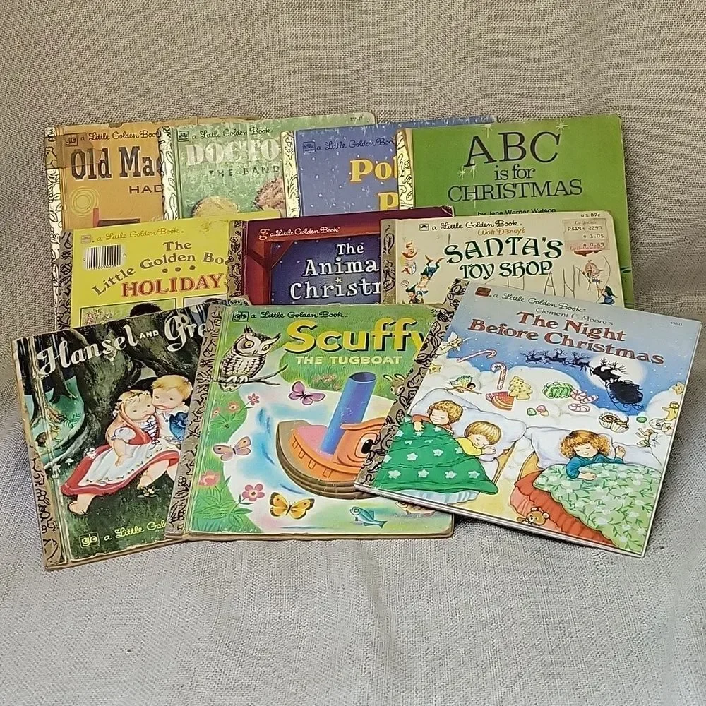 10 A Little Golden Book hard cover books (Set 2)‎
