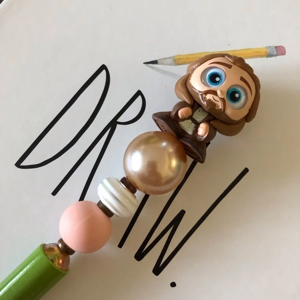 Disney Doorables: Star Wars: Qui-Gon Jinn handmade beaded pen