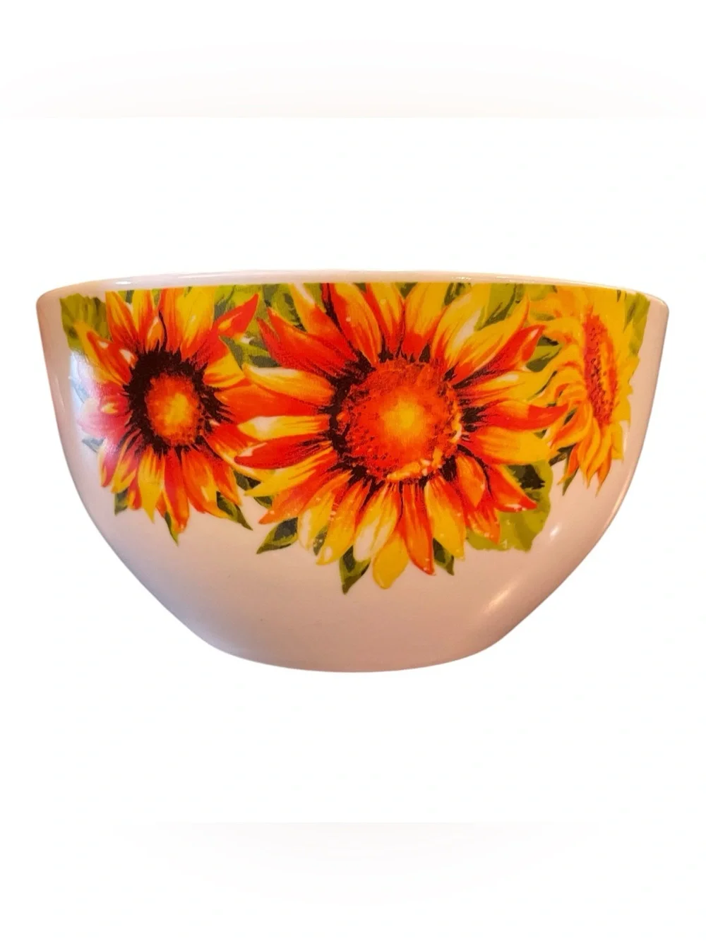 Royal Norfolk Sunflower Ceramic Cereal Soup Bowl Microwave Dishwasher Safe